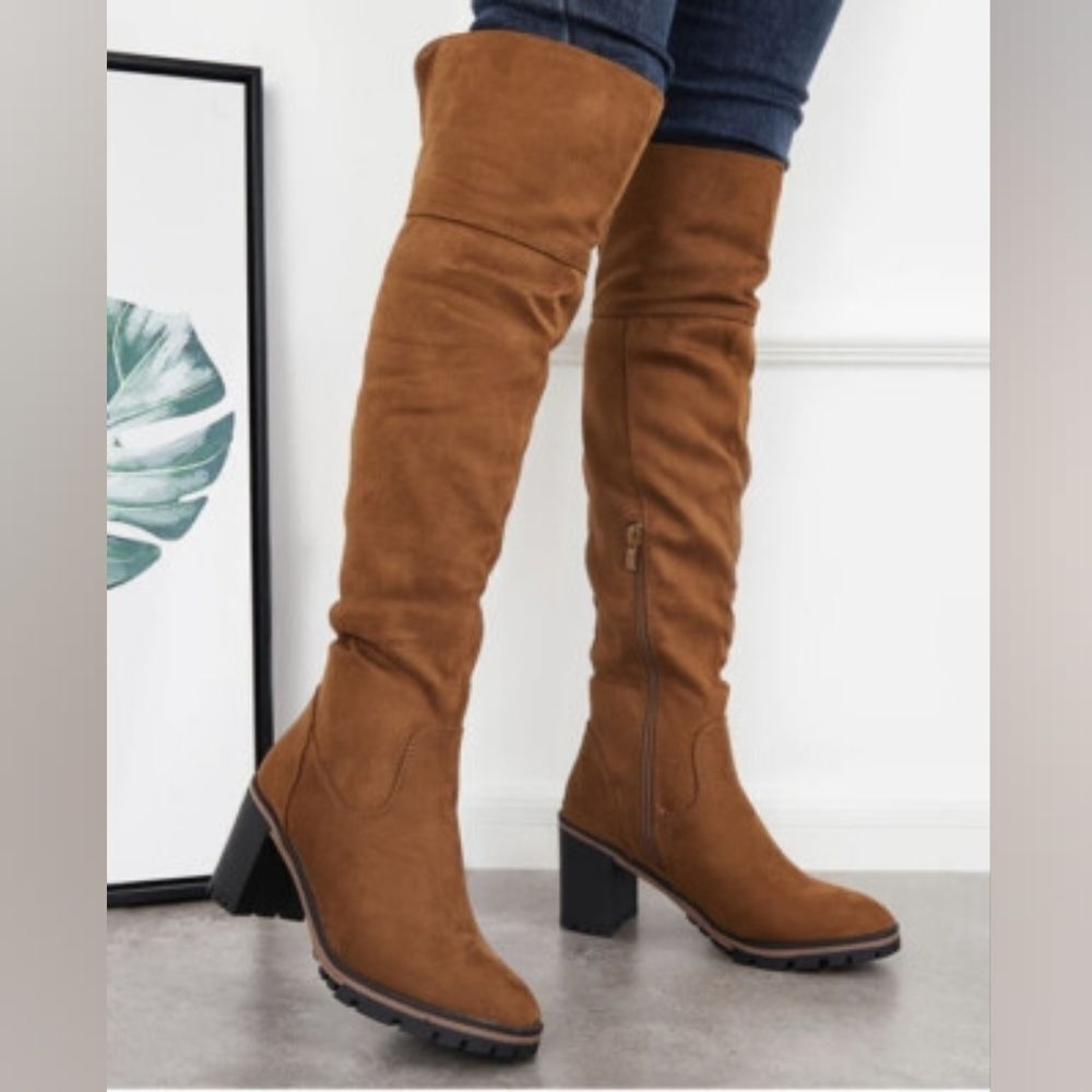 (74-4294) ZBY Women's Over The Knee Boot Sz 9.5
